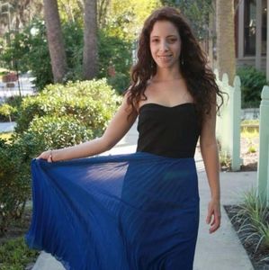 Ruby Rox Black and Blue Prom Dress